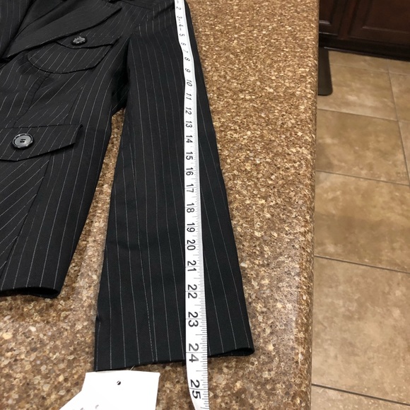 NWT Style & Co Women’s Pinstripe Blazer Size 6 - Picture 5 of 7